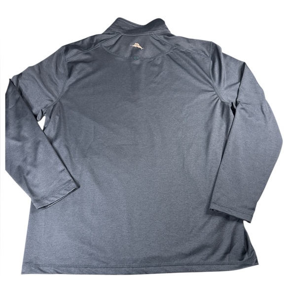 Tommy Bahama Performance Quarter Zip Men’s Large Dark Grey Pullover Activwear - Picture 5 of 11